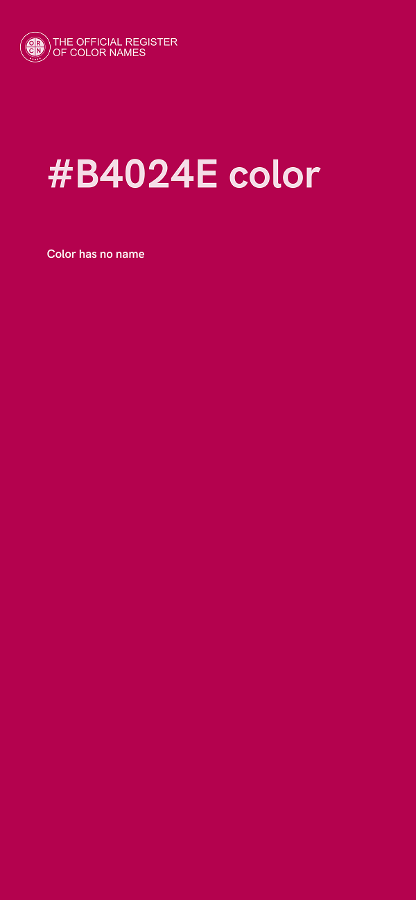 #B4024E color image
