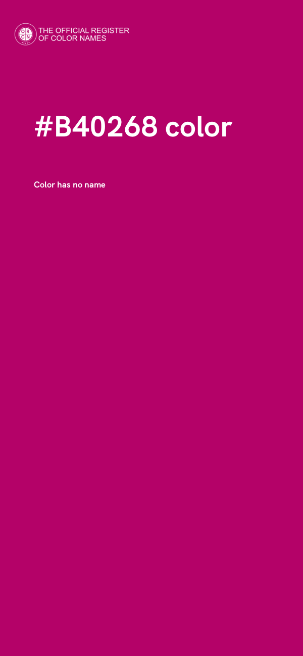 #B40268 color image