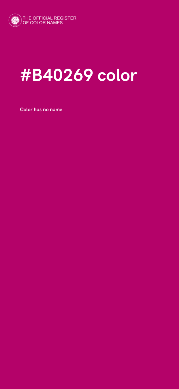 #B40269 color image