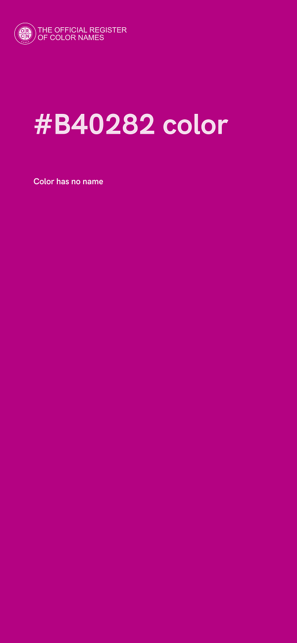 #B40282 color image