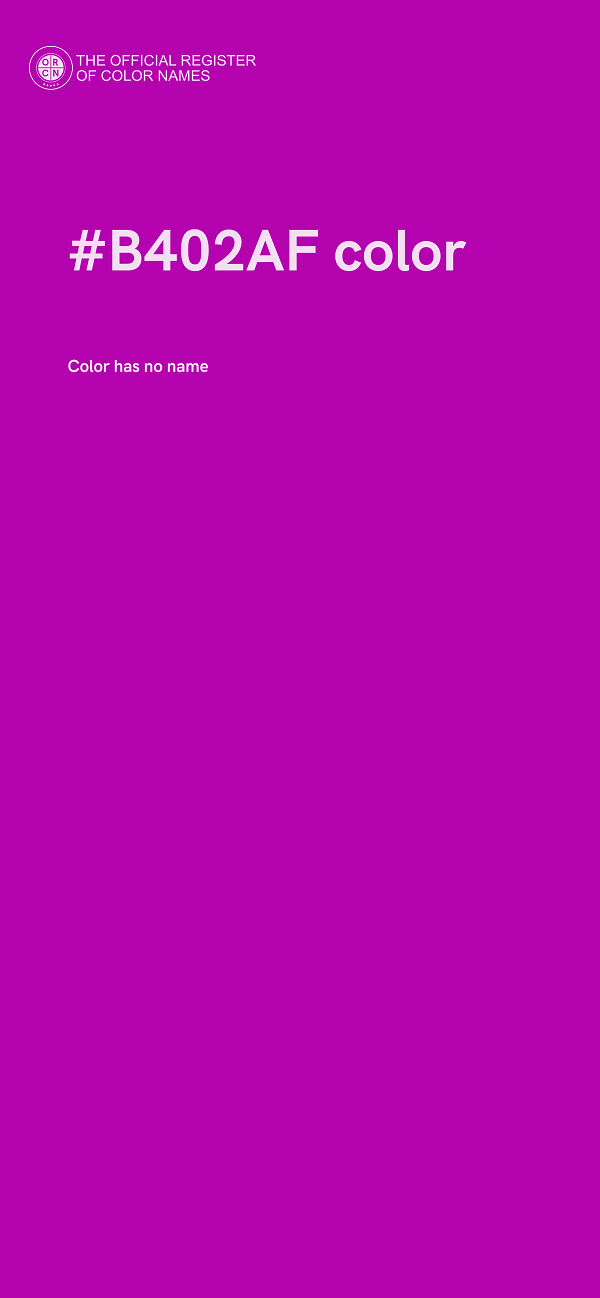 #B402AF color image