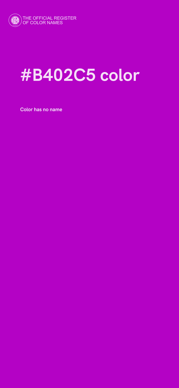 #B402C5 color image