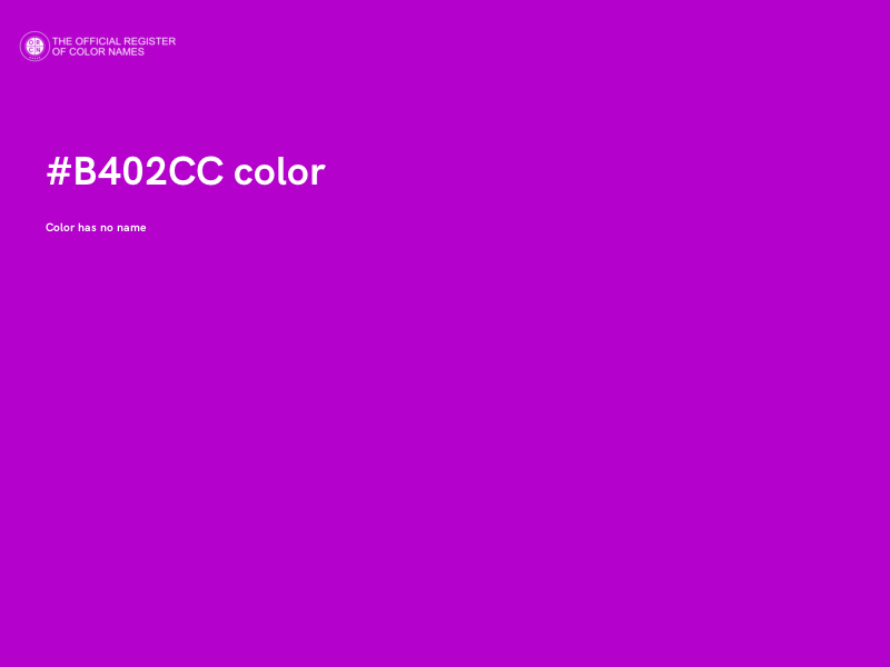#B402CC color image