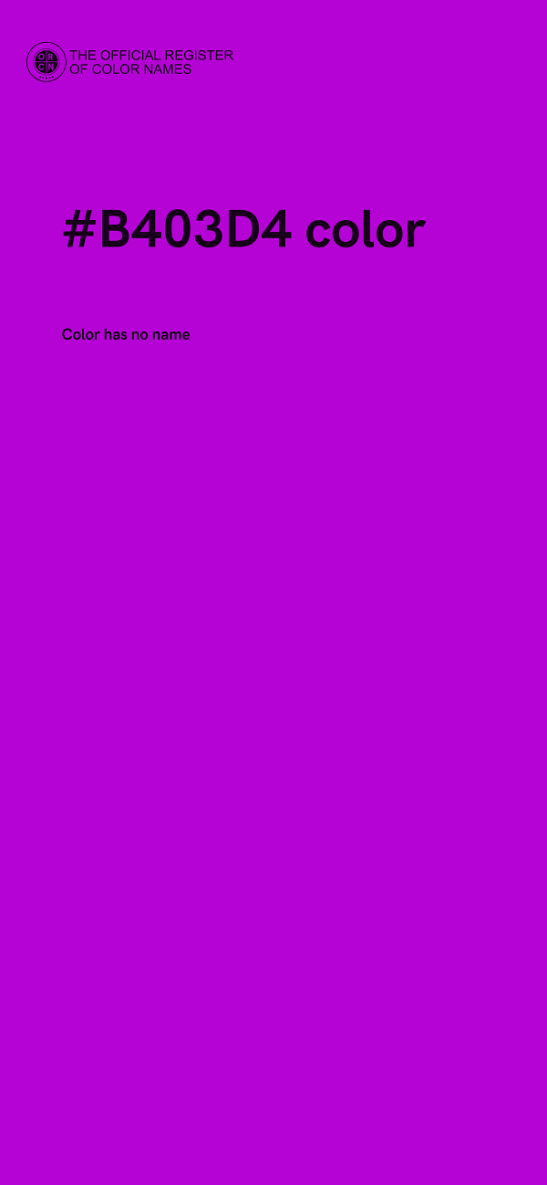#B403D4 color image