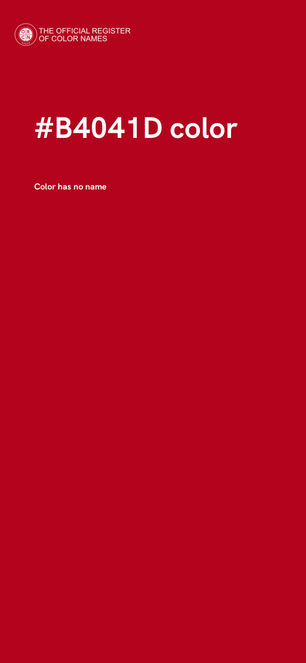 #B4041D color image
