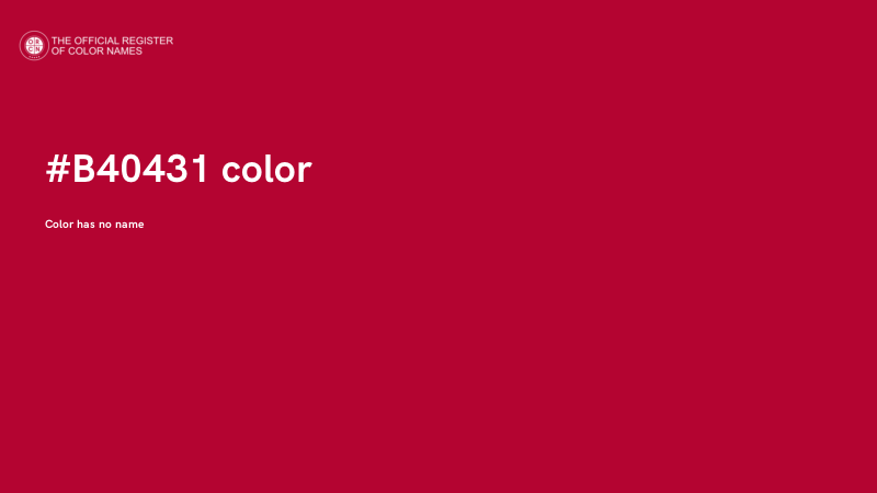 #B40431 color image