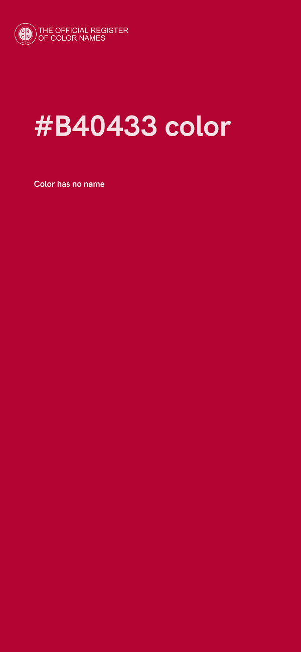#B40433 color image
