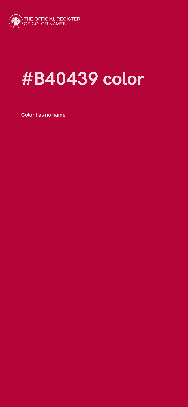 #B40439 color image
