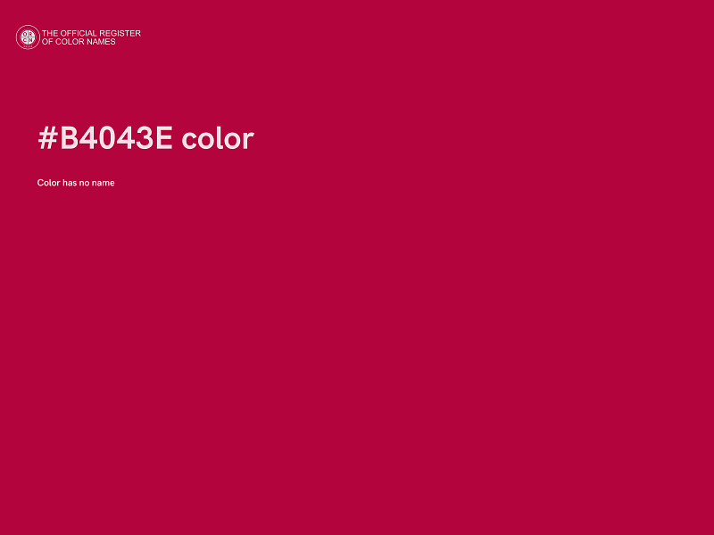 #B4043E color image