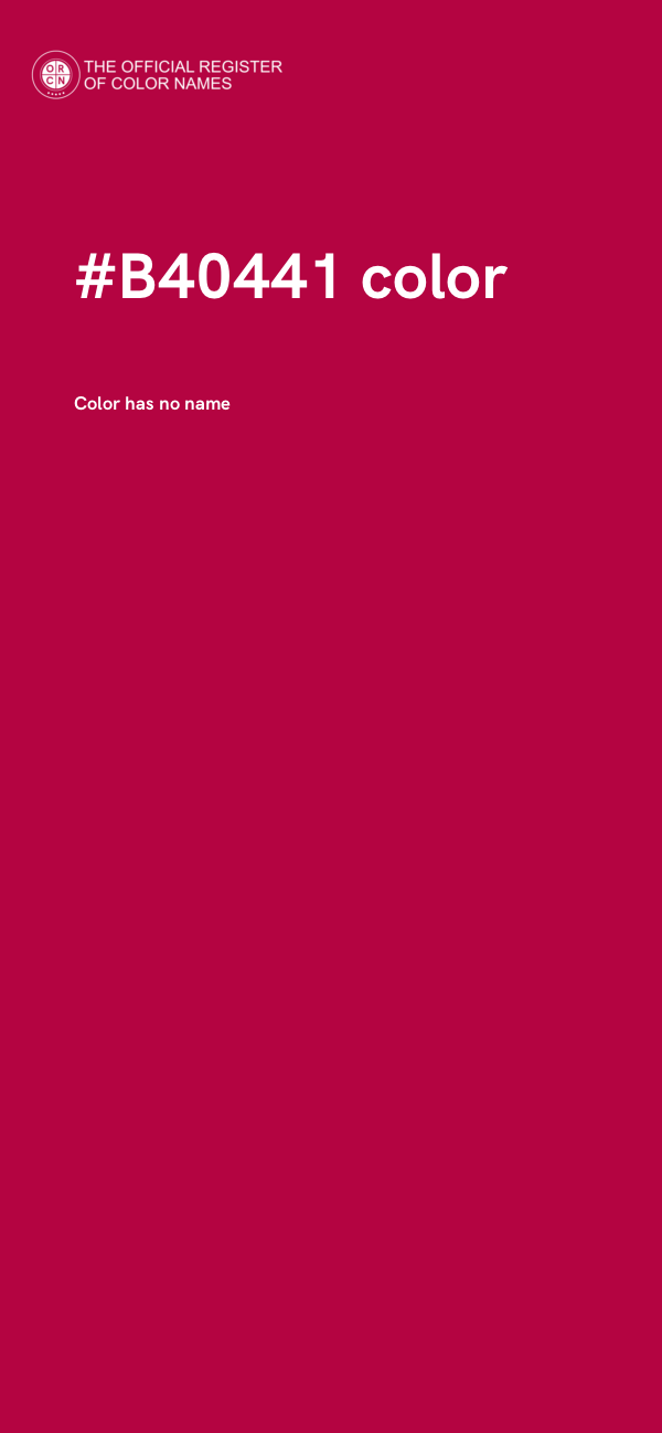 #B40441 color image