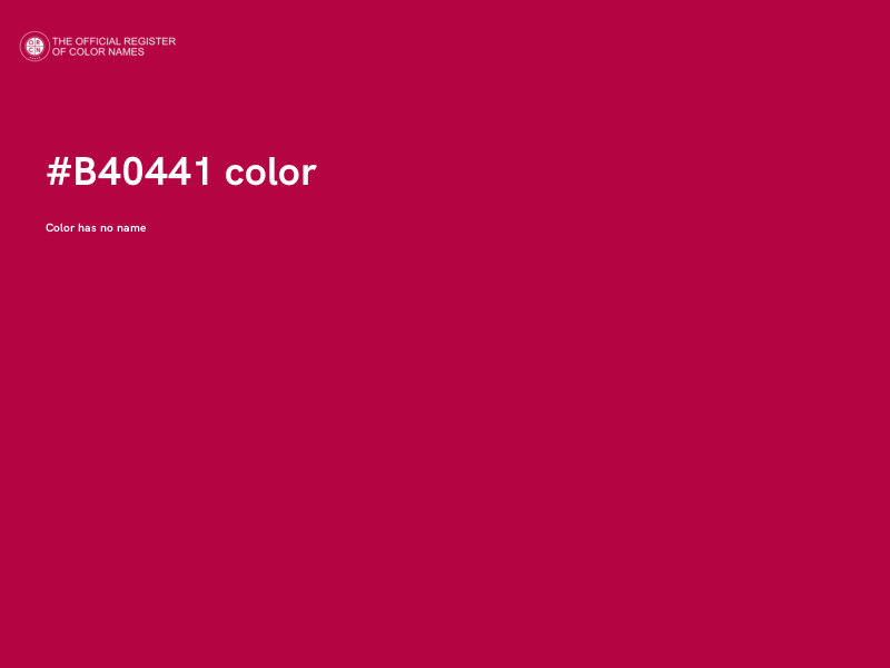 #B40441 color image