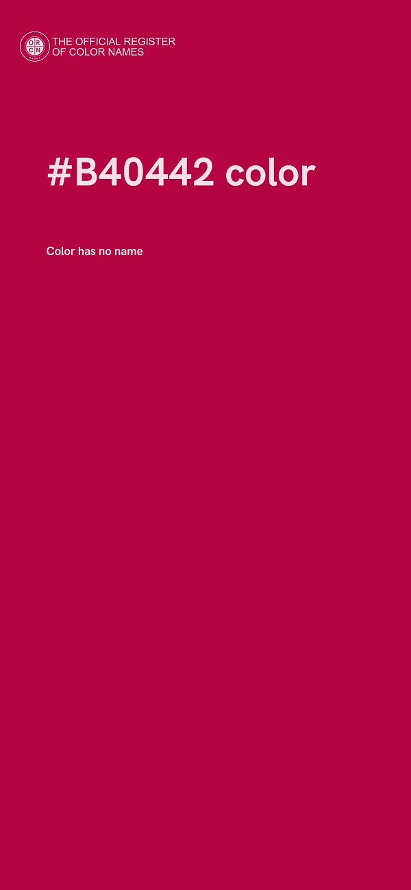 #B40442 color image