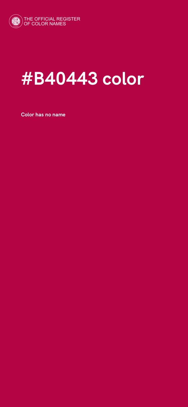 #B40443 color image