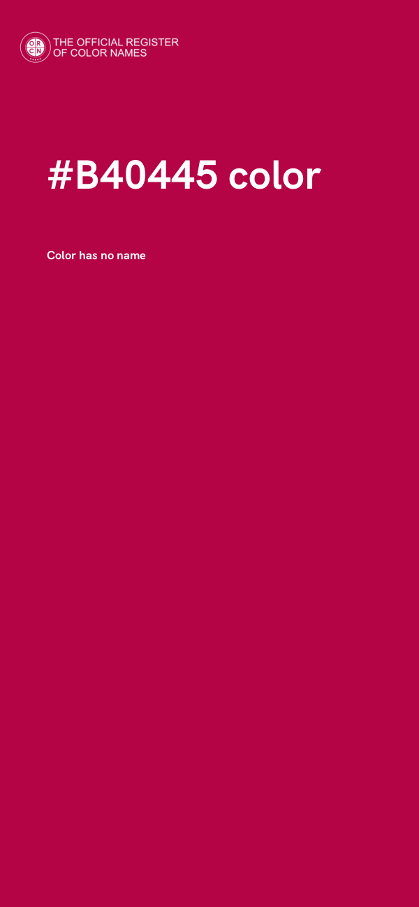 #B40445 color image