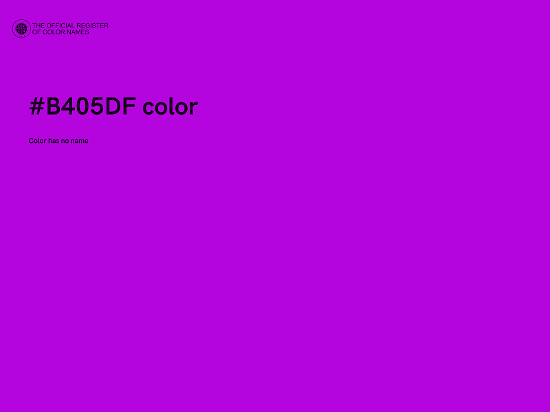 #B405DF color image