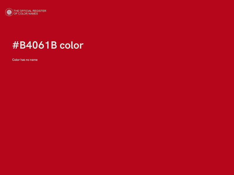 #B4061B color image