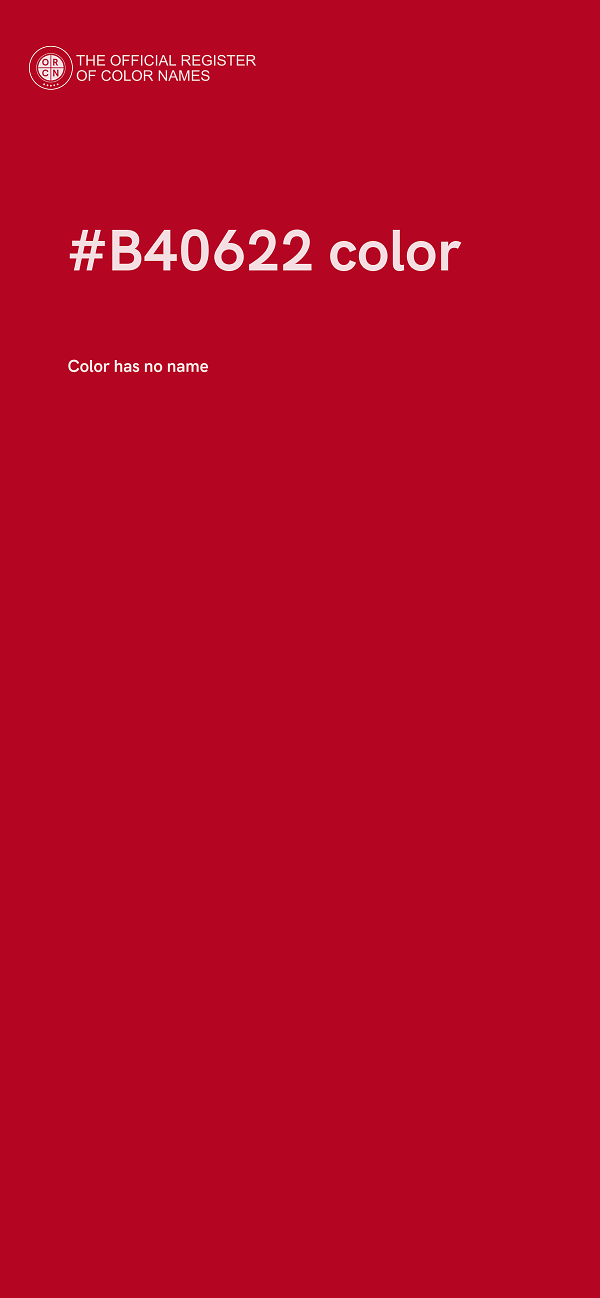 #B40622 color image