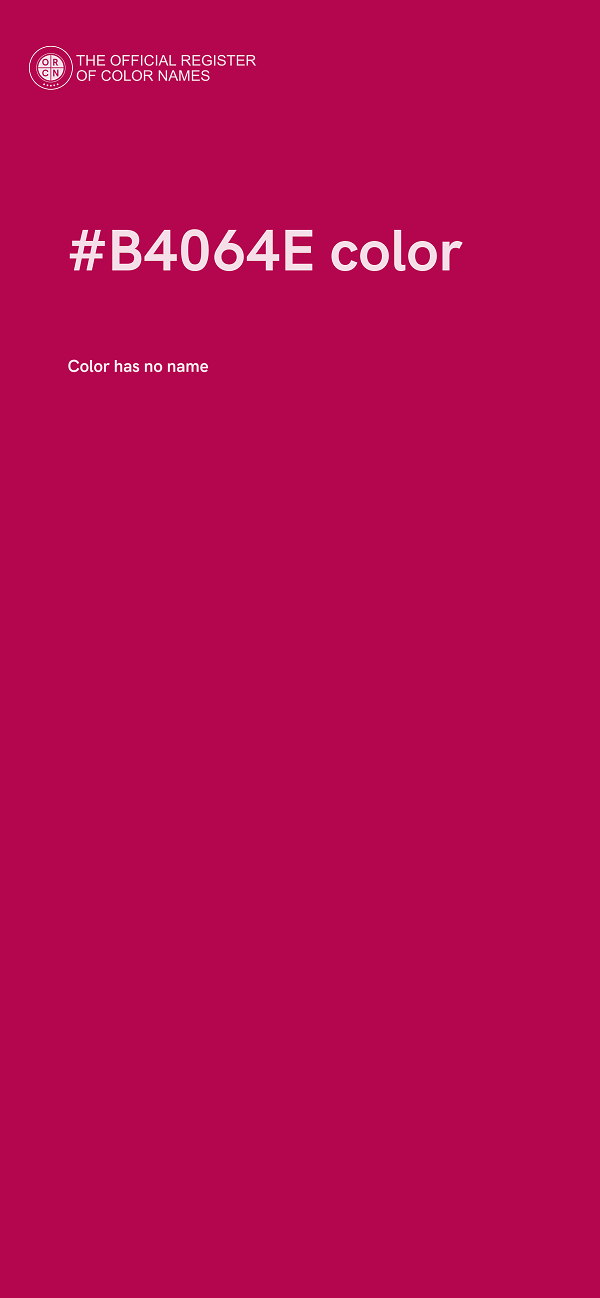 #B4064E color image