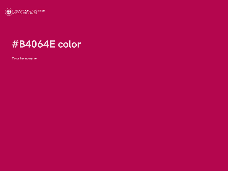 #B4064E color image