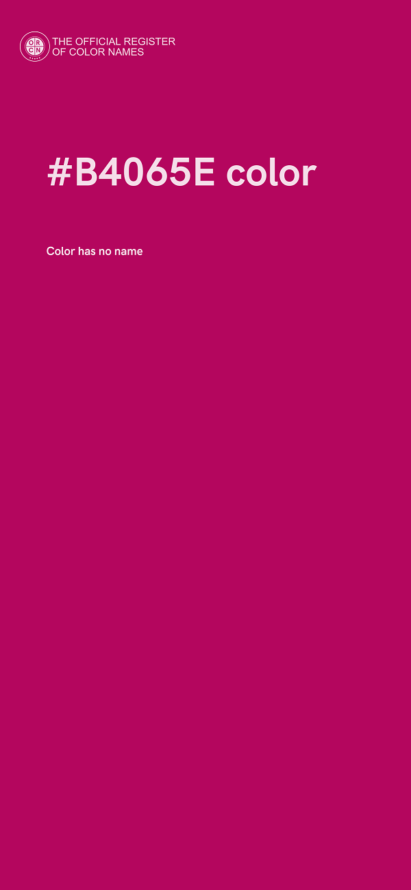 #B4065E color image