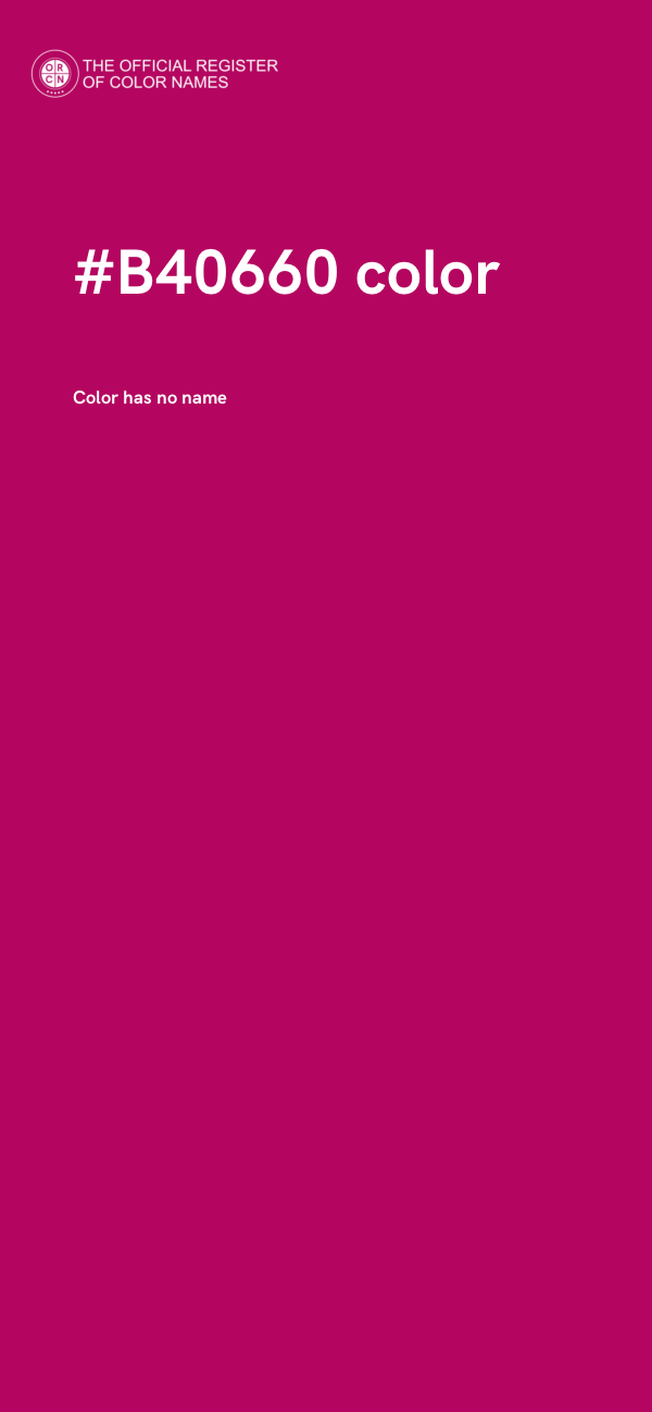 #B40660 color image