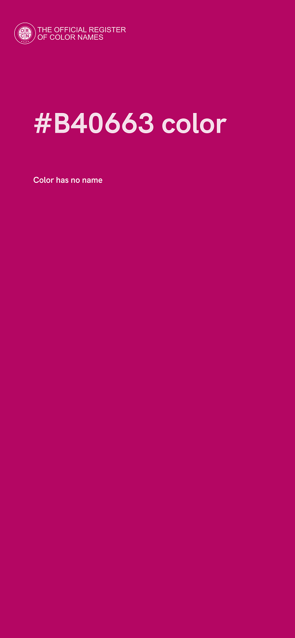 #B40663 color image