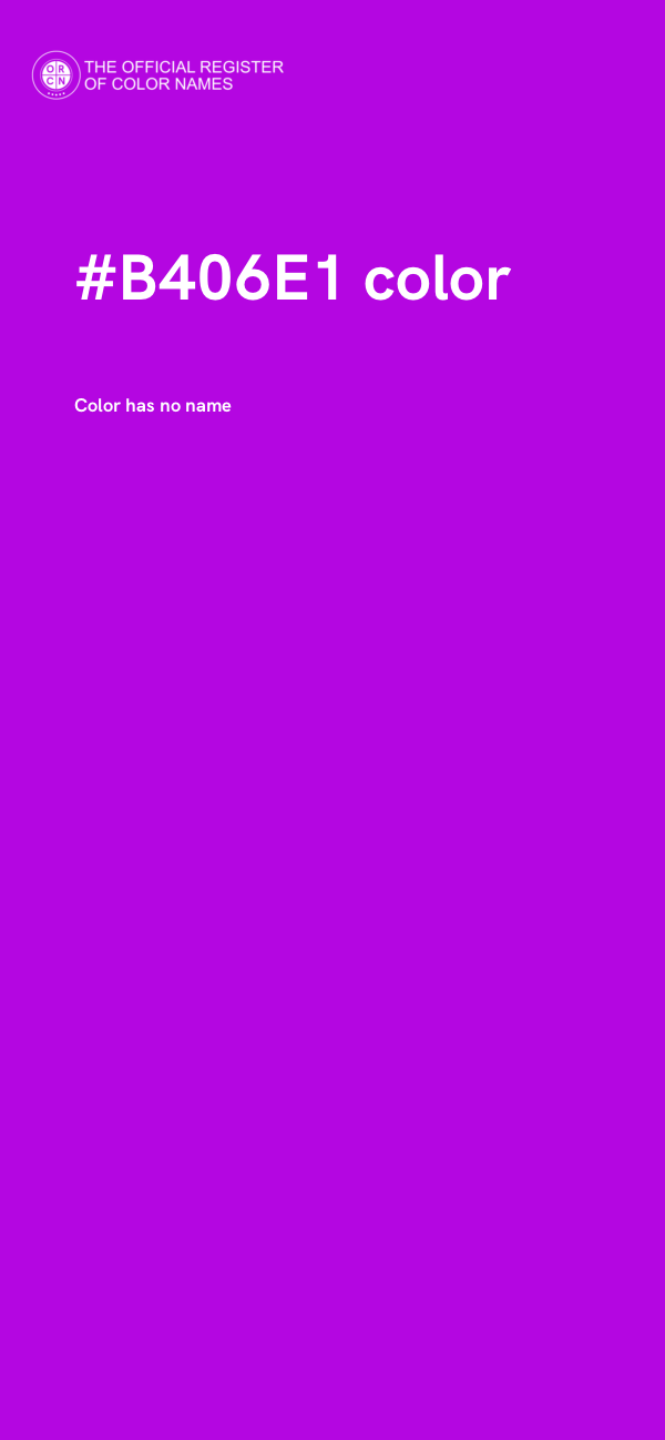 #B406E1 color image