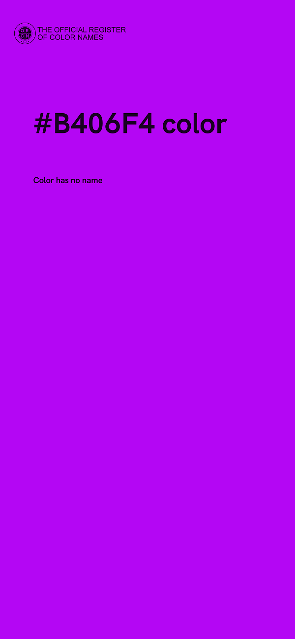 #B406F4 color image