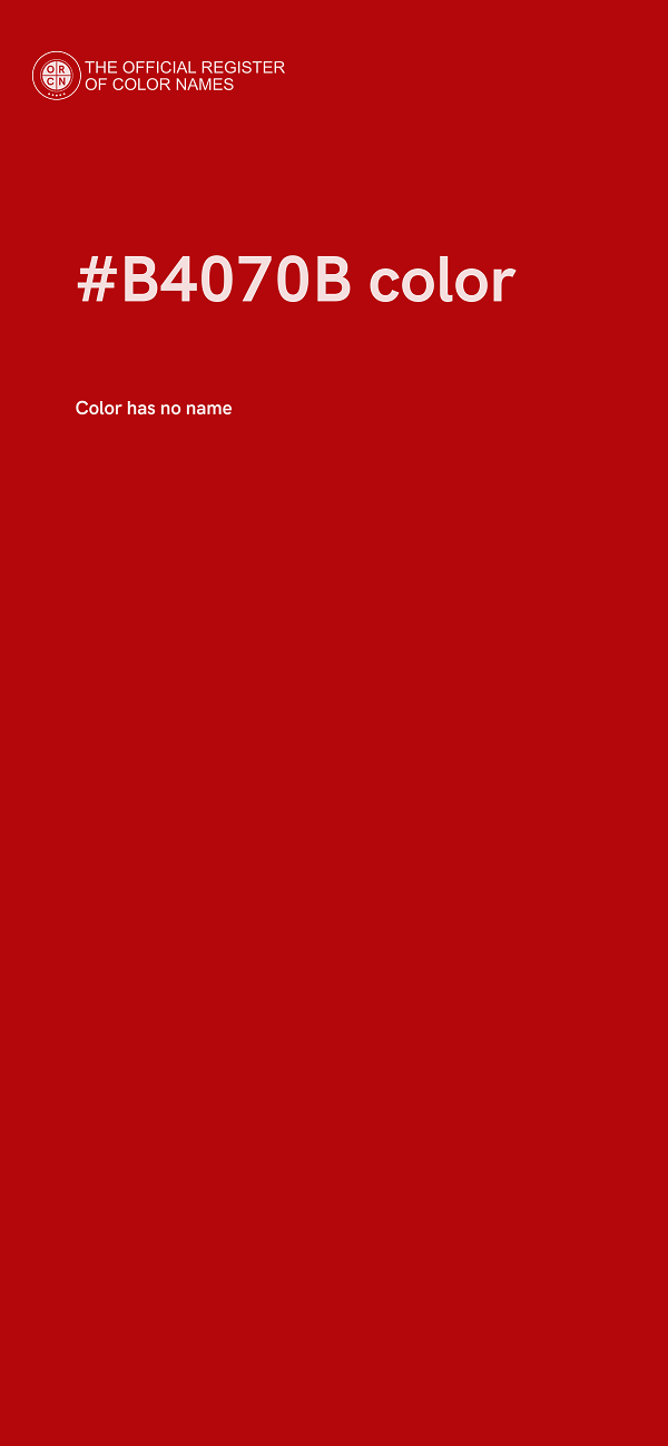 #B4070B color image
