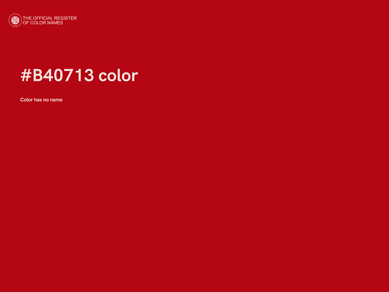 #B40713 color image