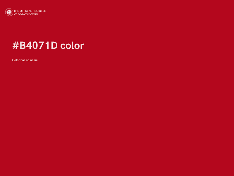 #B4071D color image