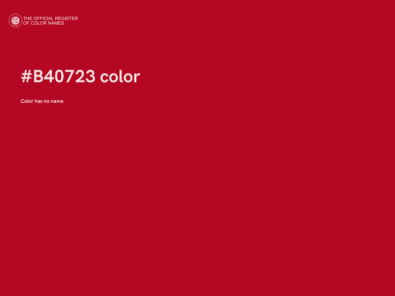 #B40723 color image