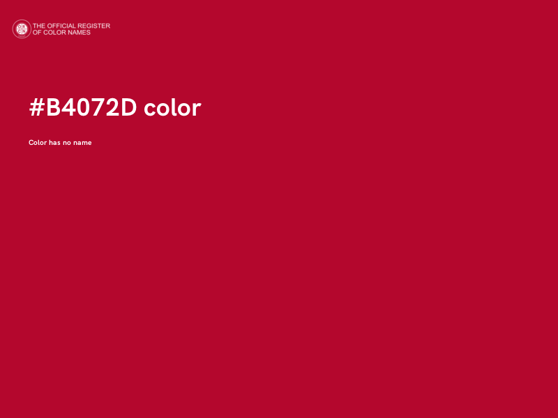 #B4072D color image
