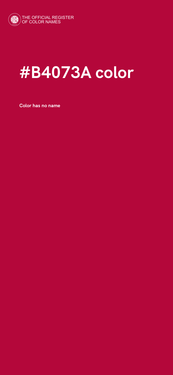 #B4073A color image