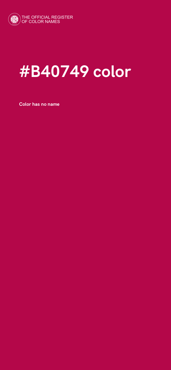 #B40749 color image