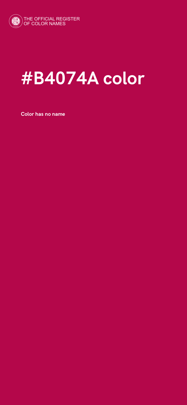 #B4074A color image