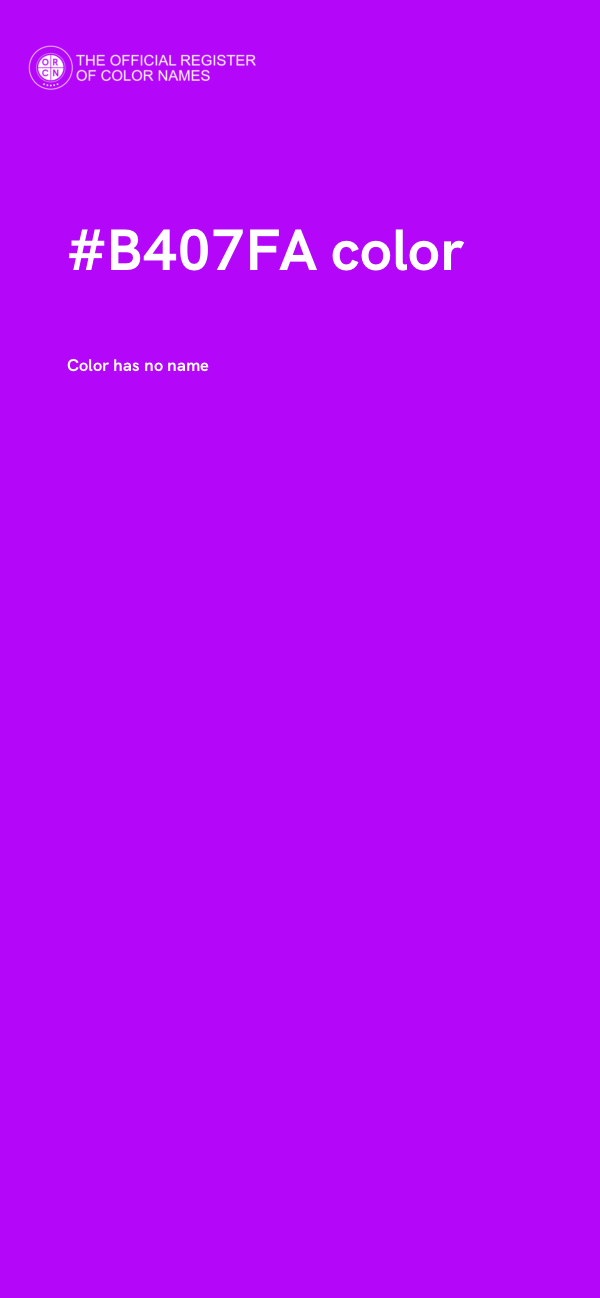#B407FA color image