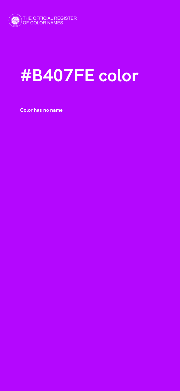 #B407FE color image