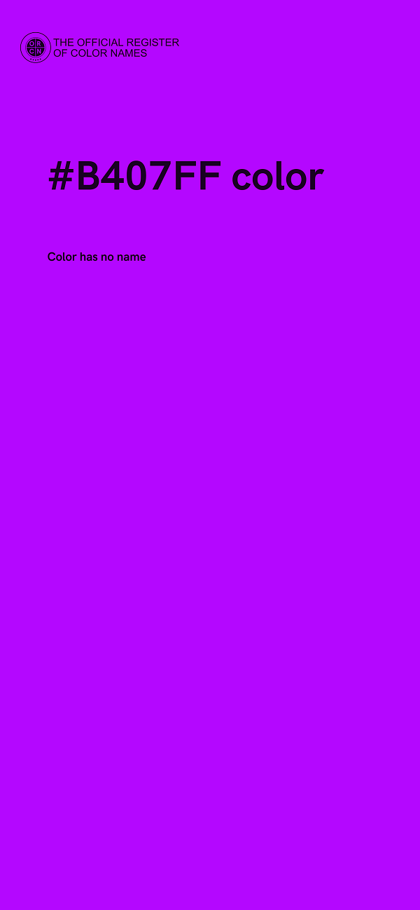 #B407FF color image