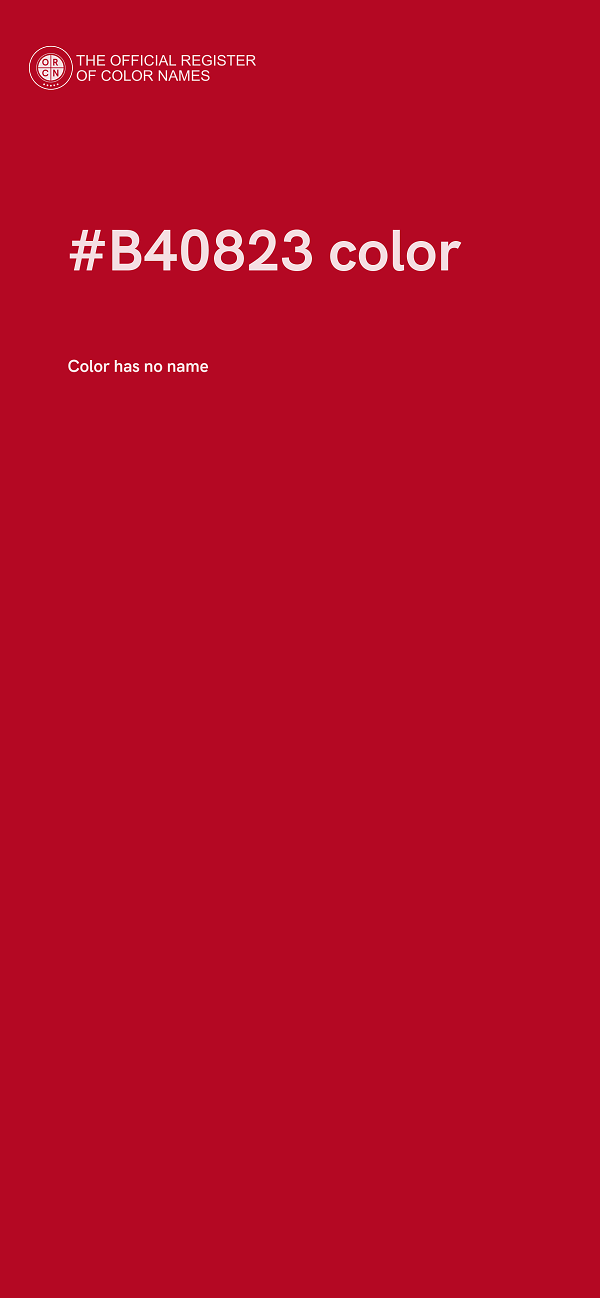 #B40823 color image