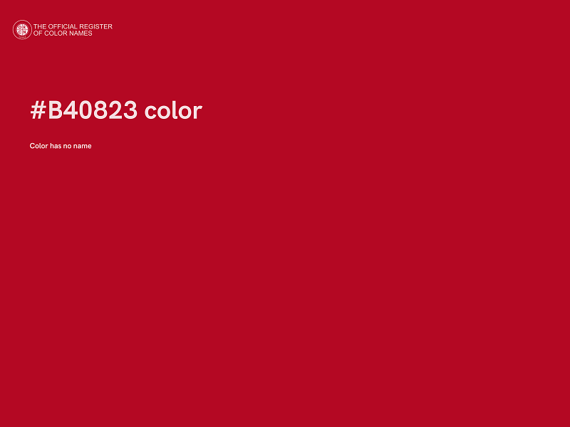 #B40823 color image