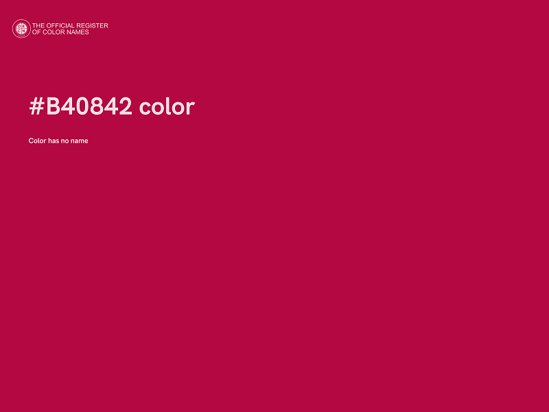 #B40842 color image