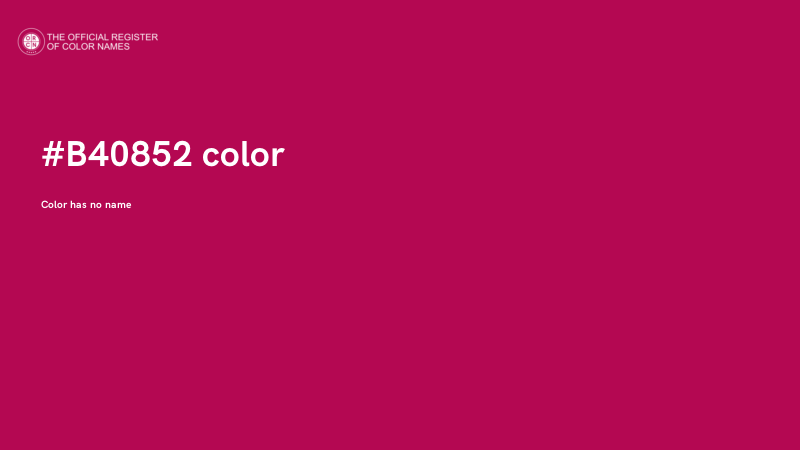#B40852 color image