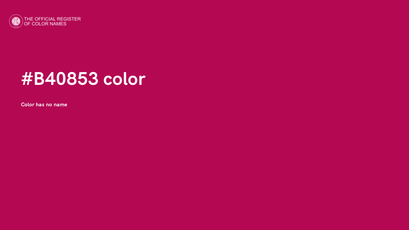 #B40853 color image
