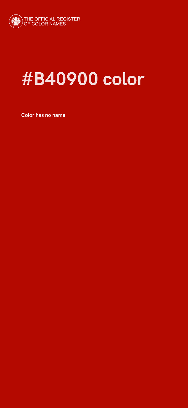 #B40900 color image