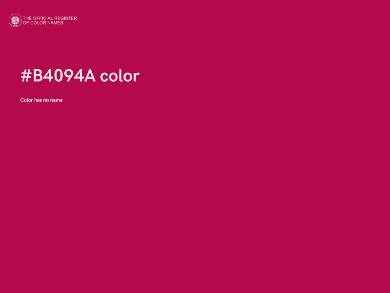 #B4094A color image