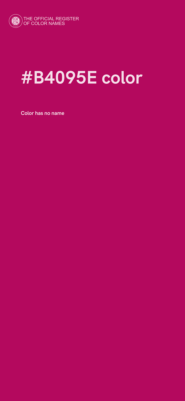 #B4095E color image