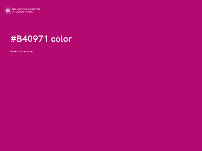 #B40971 color image