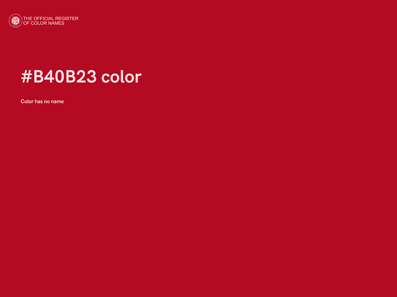 #B40B23 color image