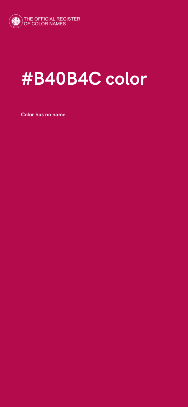#B40B4C color image